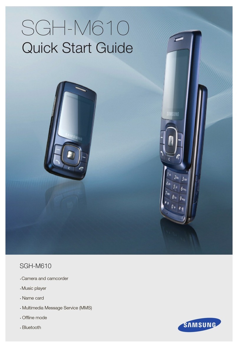 Samsung SGH-M610 User manual