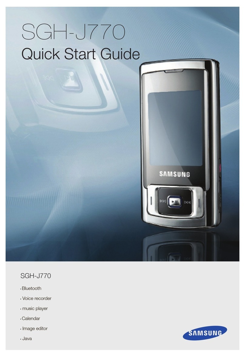 Samsung SGH-J770 User manual