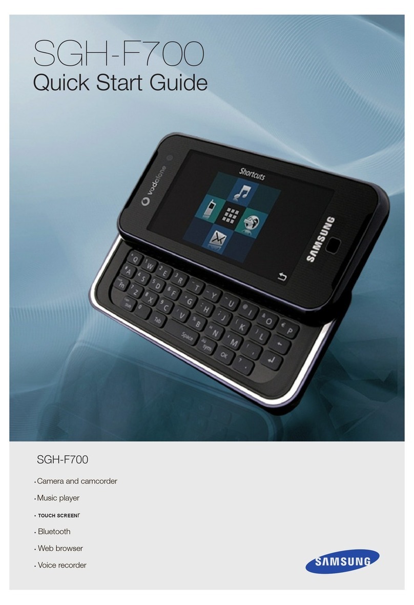 Samsung SGH-F700 User manual