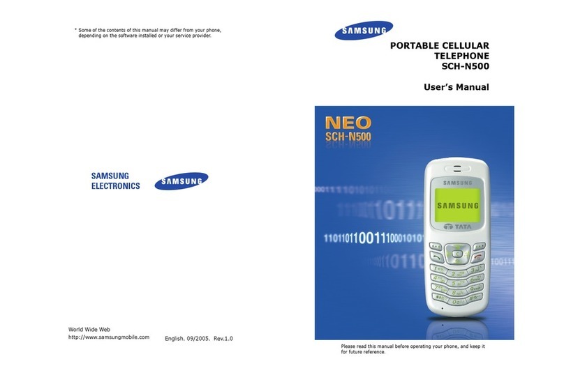Samsung SGH-N500 User manual