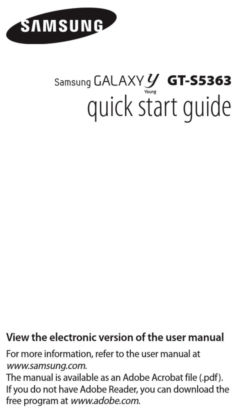 Samsung GT-S5363 quick start guide