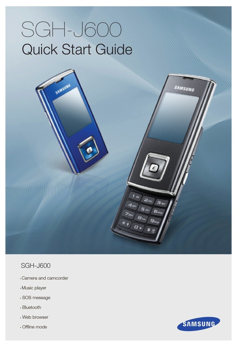 Samsung SGH-J600 User manual