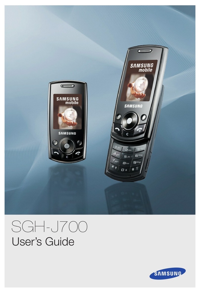 Samsung SGH-J700 User manual