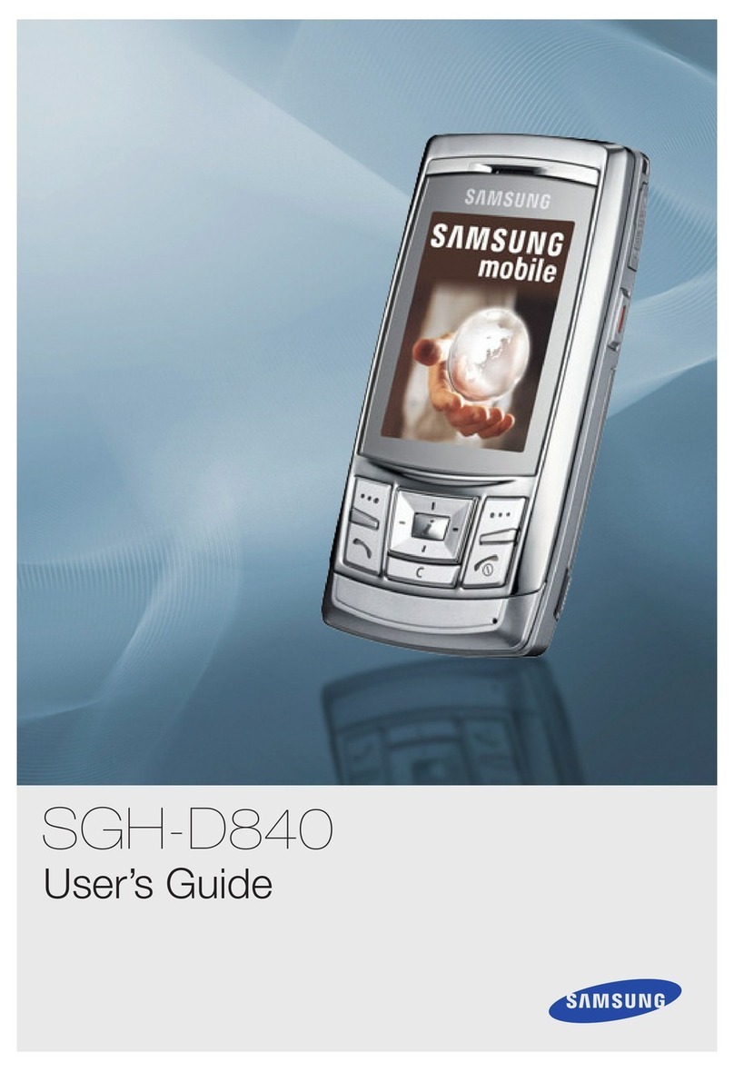 Samsung SGH-D840 User manual