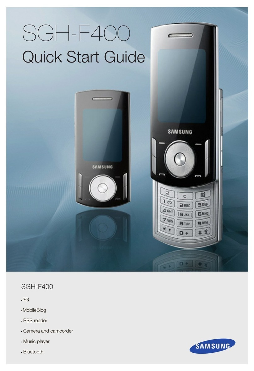 Samsung SGH-F400 User manual