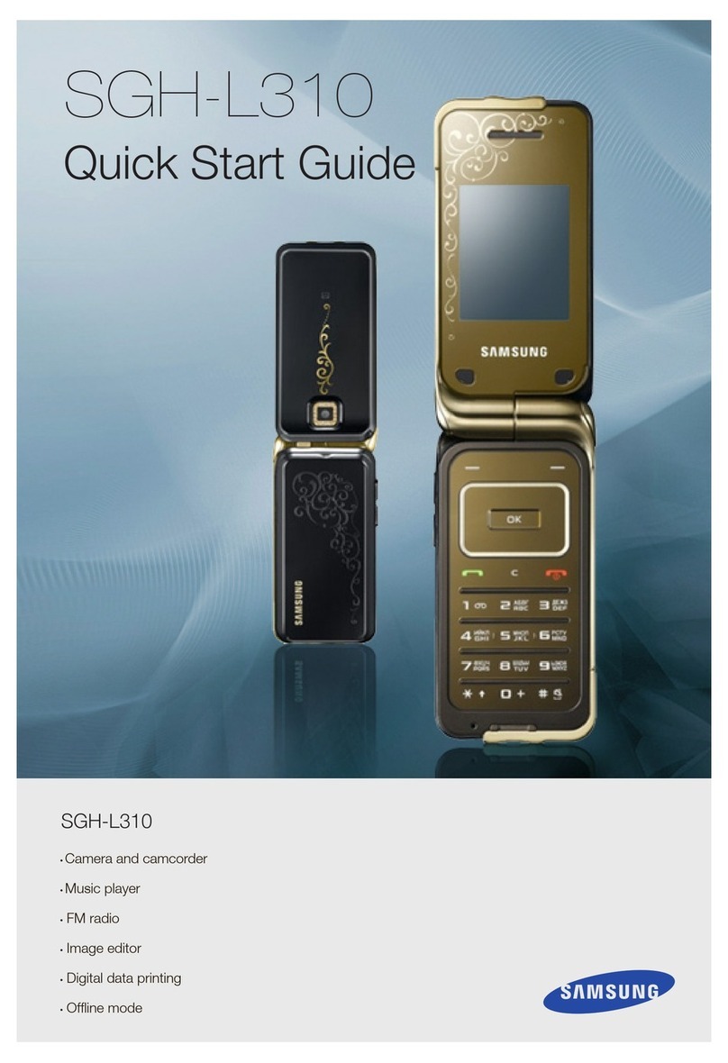Samsung SGH-L310 User manual Samsung SGH-L310 User manual