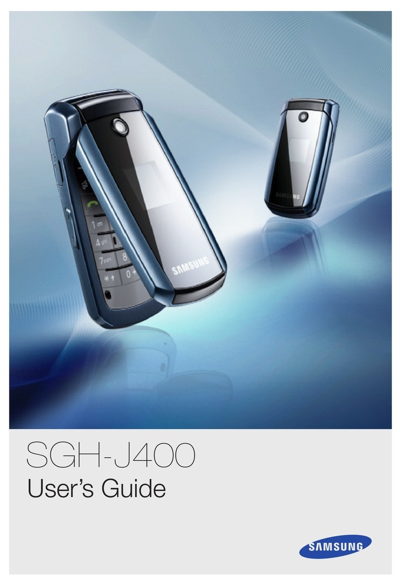 Samsung SGH-J400 User manual Samsung SGH-J400 User manual