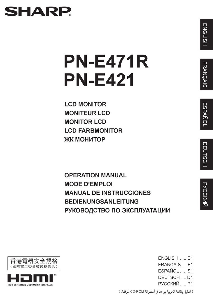 Sharp PN-E421 User manual