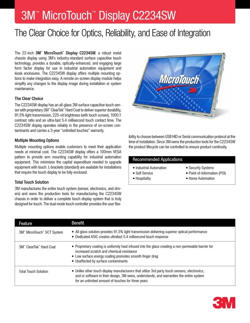 3M MicroTouch C2234SW User manual