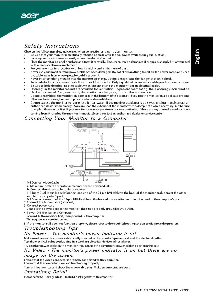 Acer P215H Series User manual