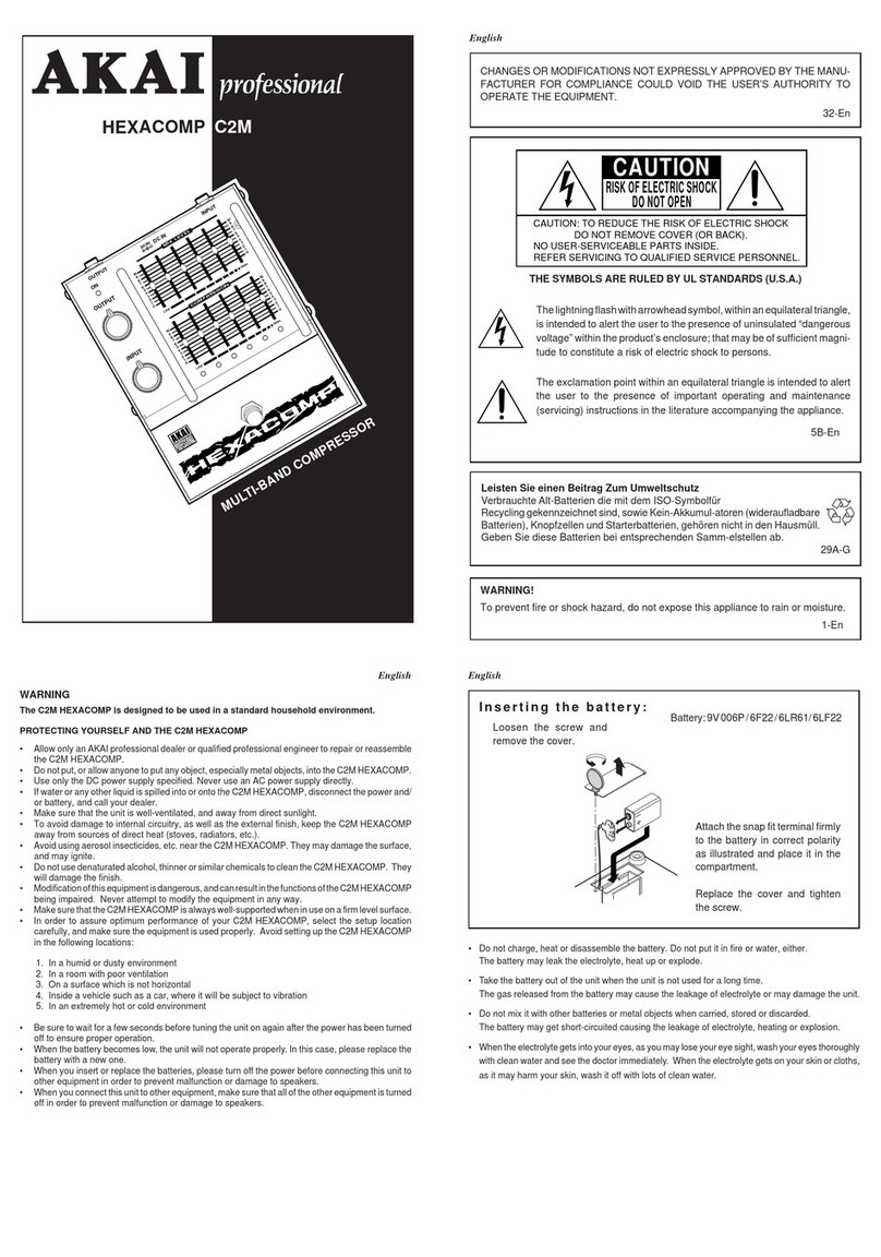 Akai Hexacomp C2M reference guide