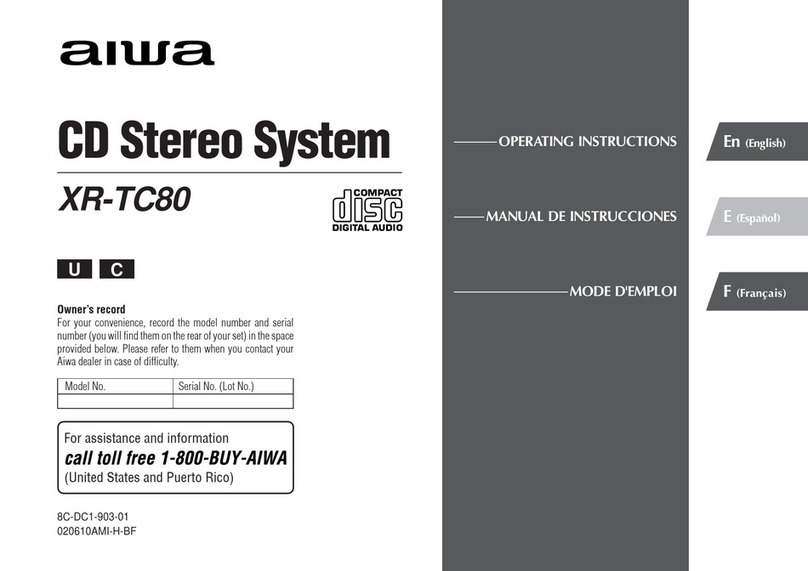 Aiwa XR-TC80 User manual