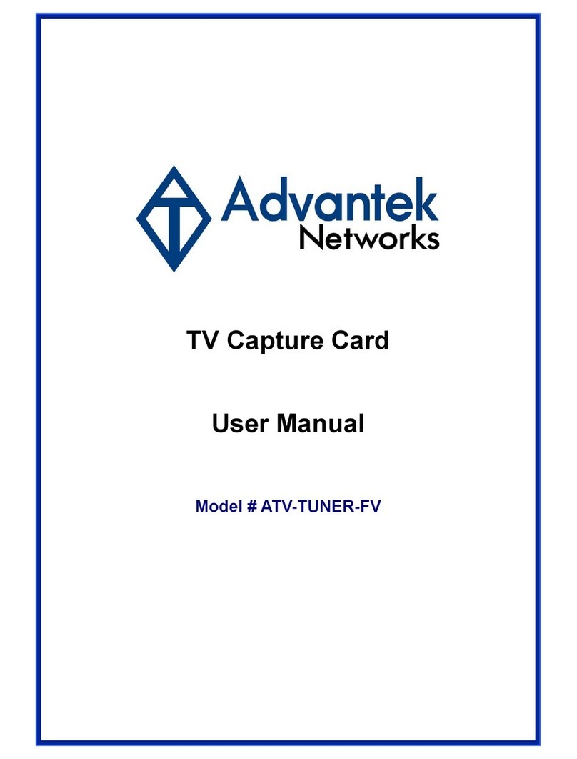 Advantek Networks ATV-TUNER-FV user manual