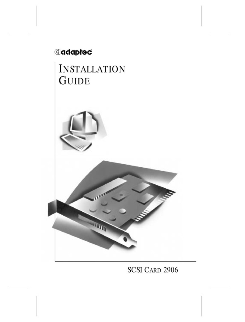Adaptec AVA-2906 User manual Adaptec AVA-2906 User manual