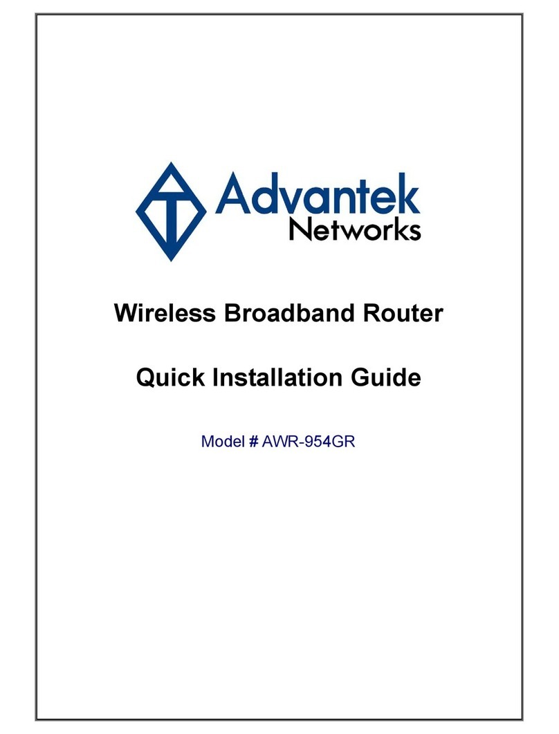 Advantek Networks AWR-954GR User manual