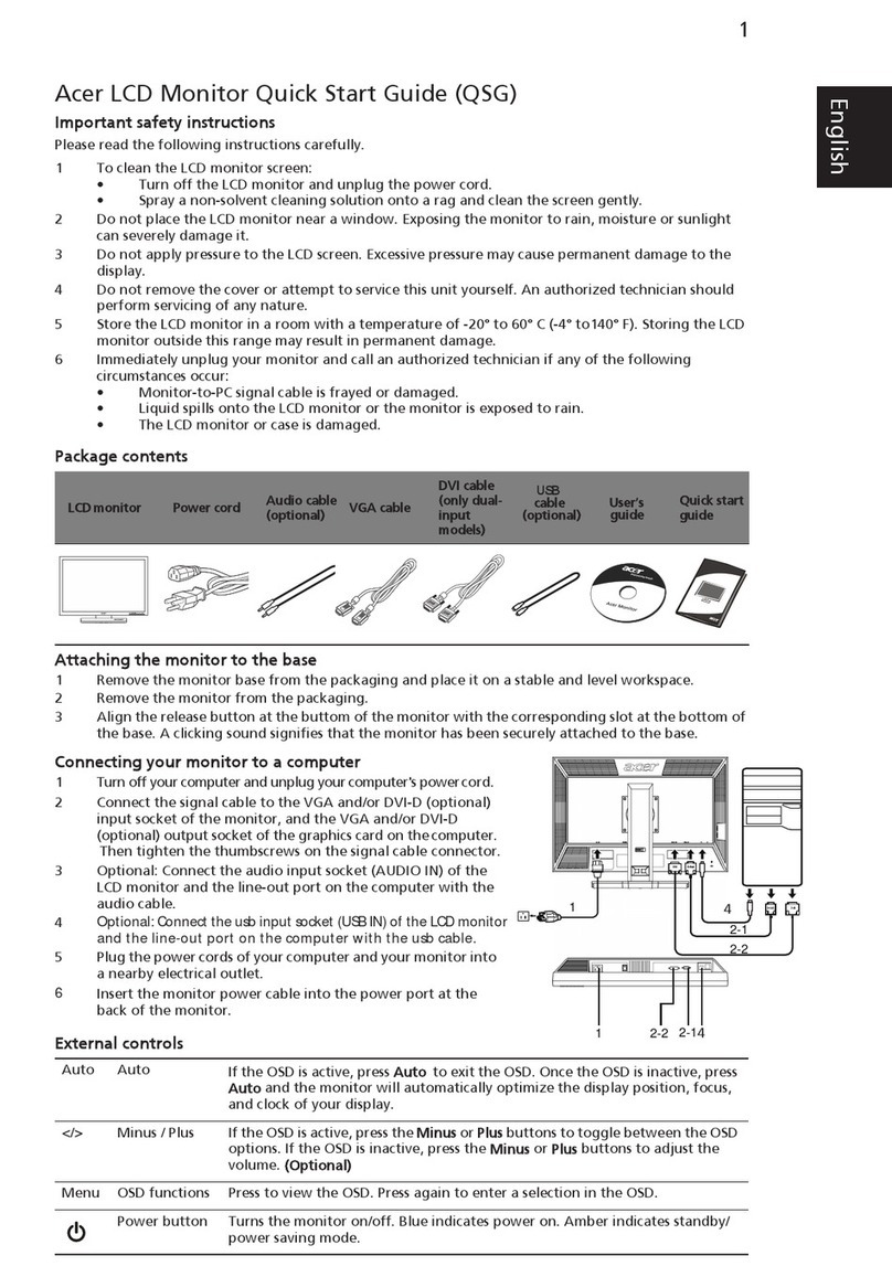 Acer B243W User manual