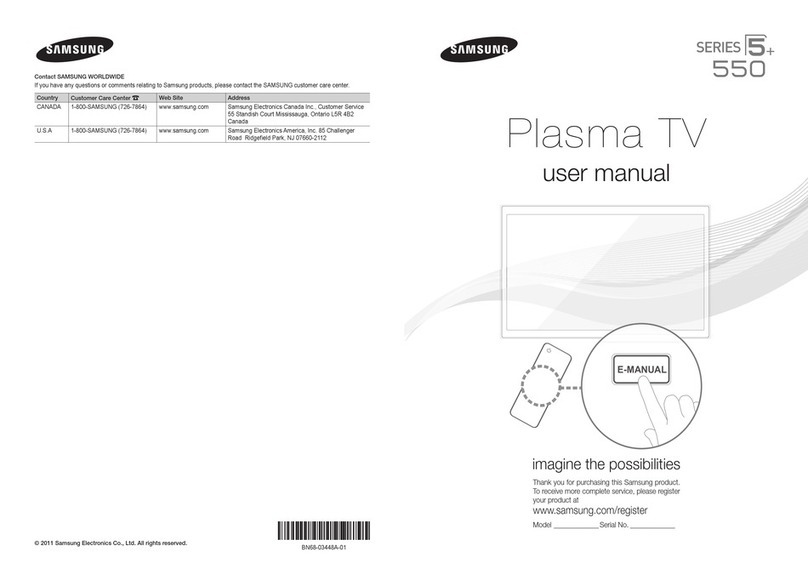 Samsung PN51D550C1F User manual