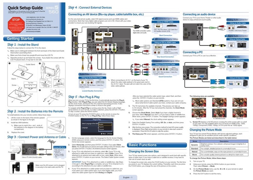 Samsung LN40C560J2F User manual