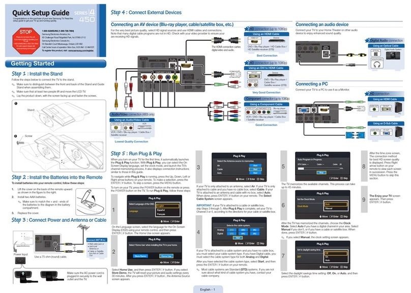 Samsung LN22D450G1F User manual