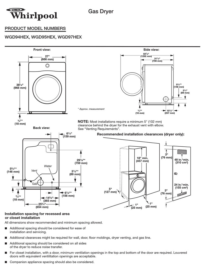 Whirlpool WGD94HEX Manual