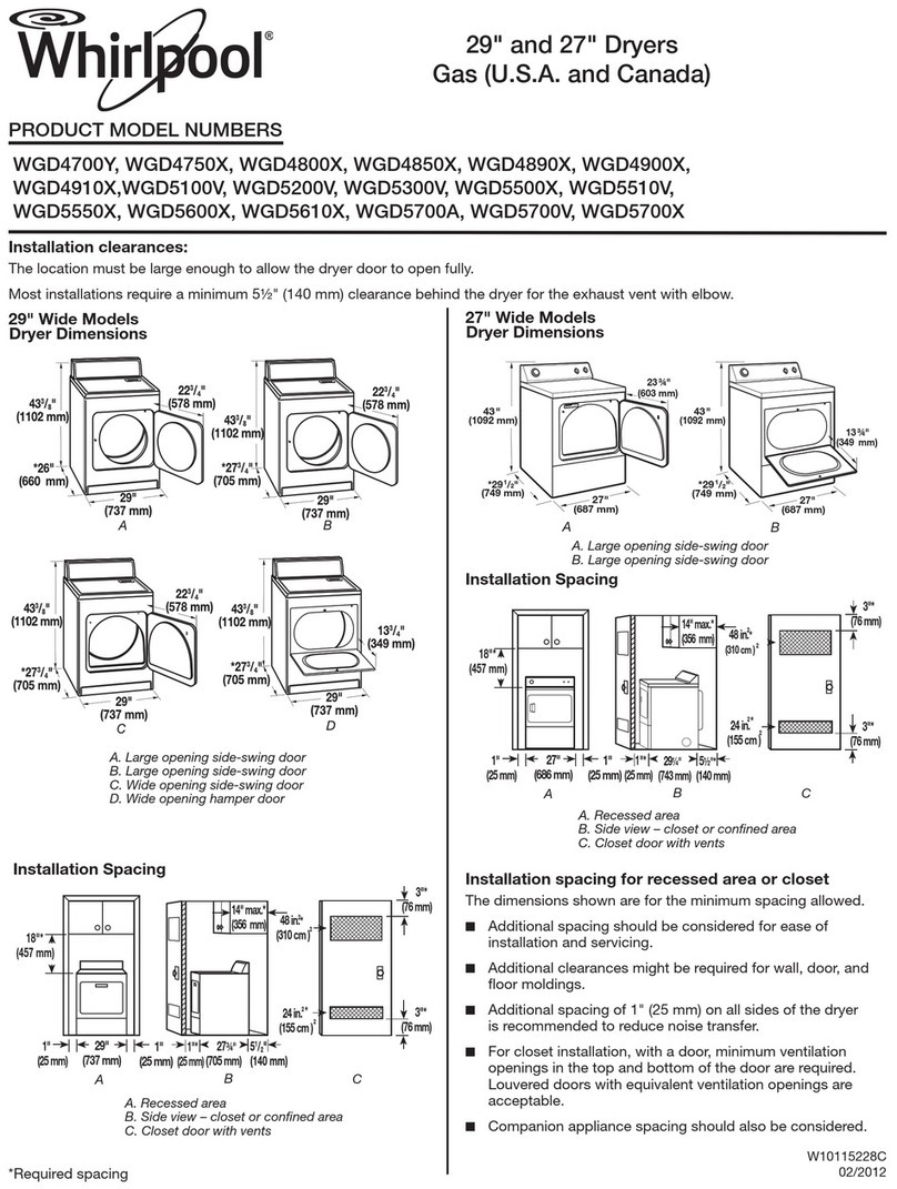 Whirlpool WGD4700Y Manual