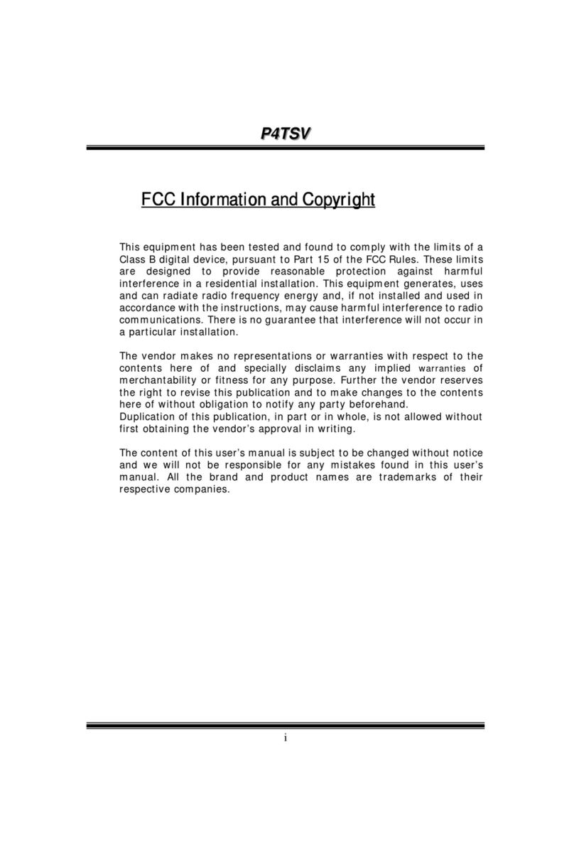 Biostar P4 TSV Operating and installation instructions