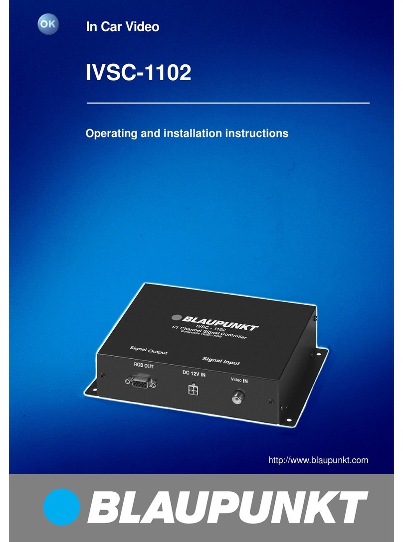 Blaupunkt IVSC 1102 Operating and installation instructions Blaupunkt IVSC 1102 Operating and installation instructions