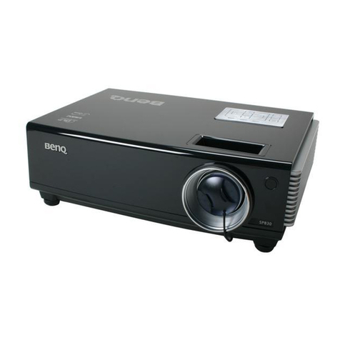 BenQ SP830 - WXGA DLP Projector User manual BenQ SP830 - WXGA DLP Projector User manual