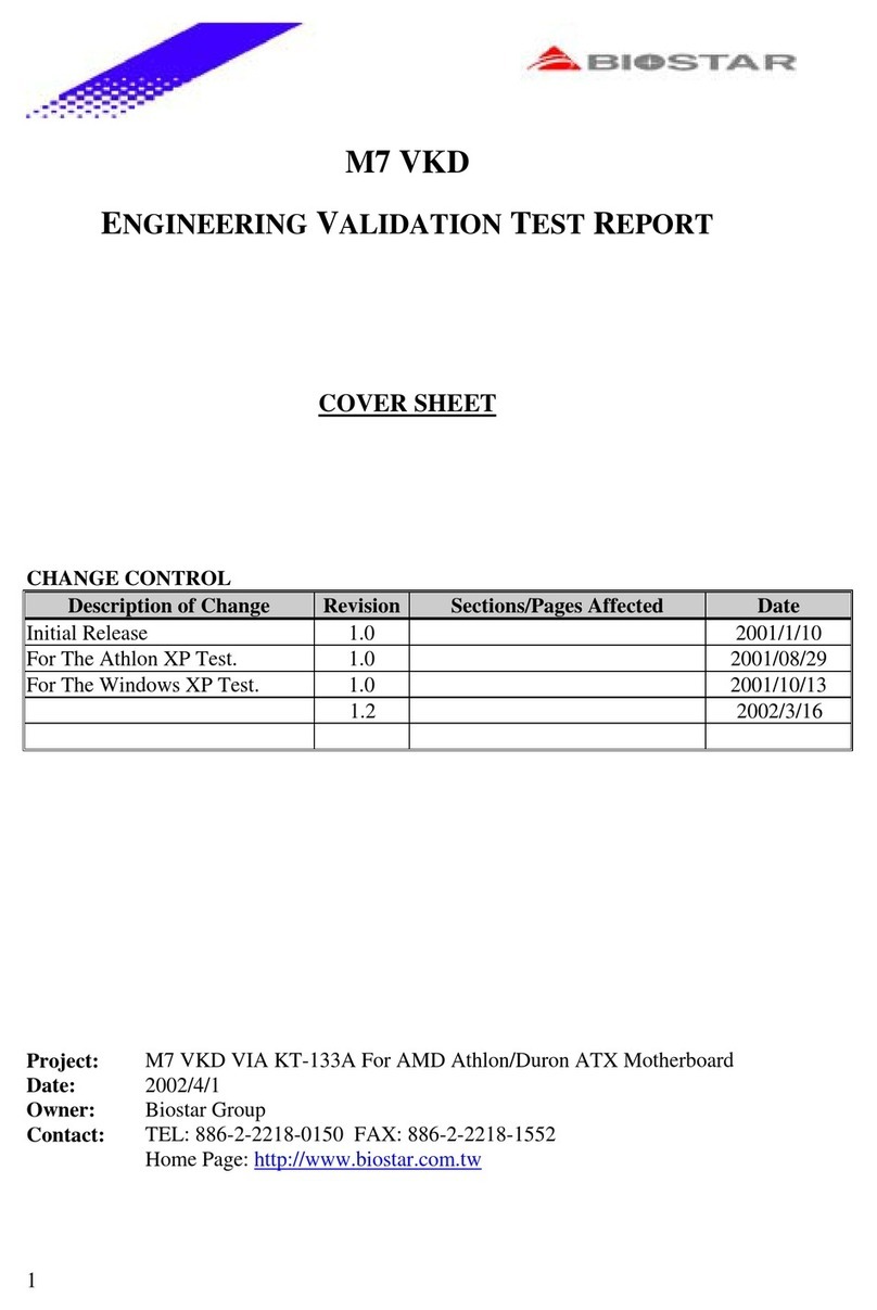 Biostar M7 VKD User manual