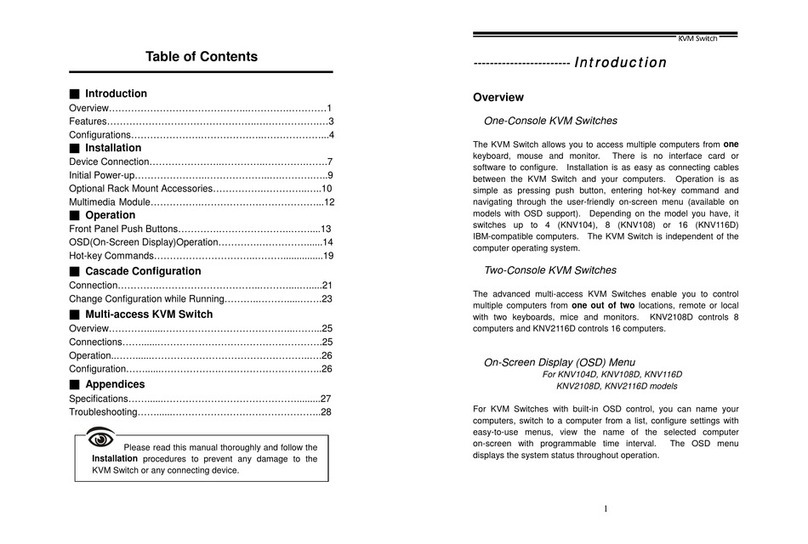 Cables to Go KNV104D User manual