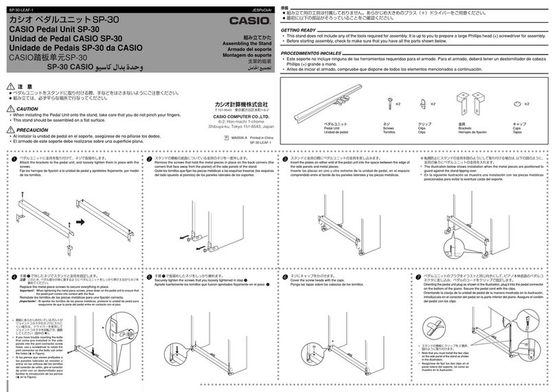 Casio SP-30 User manual