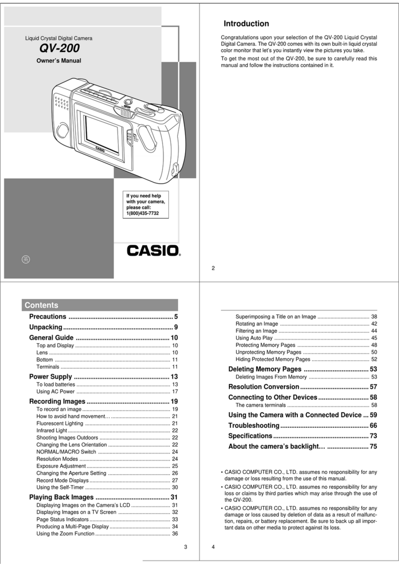 Casio QV-200 User manual