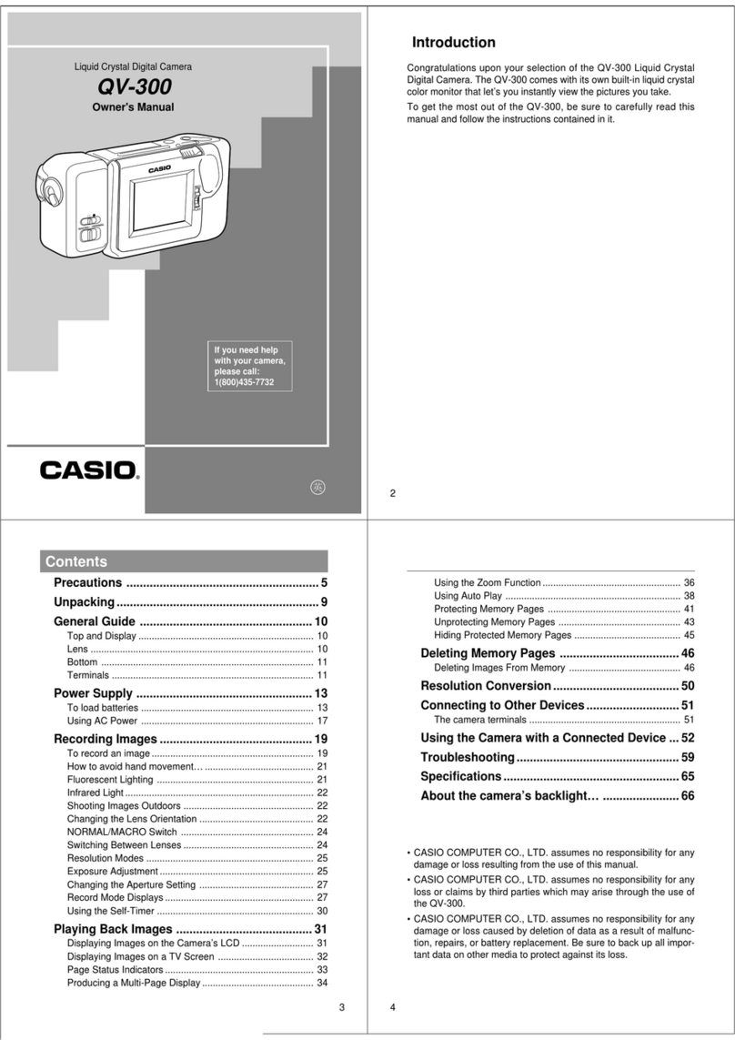 Casio QV-300 User manual
