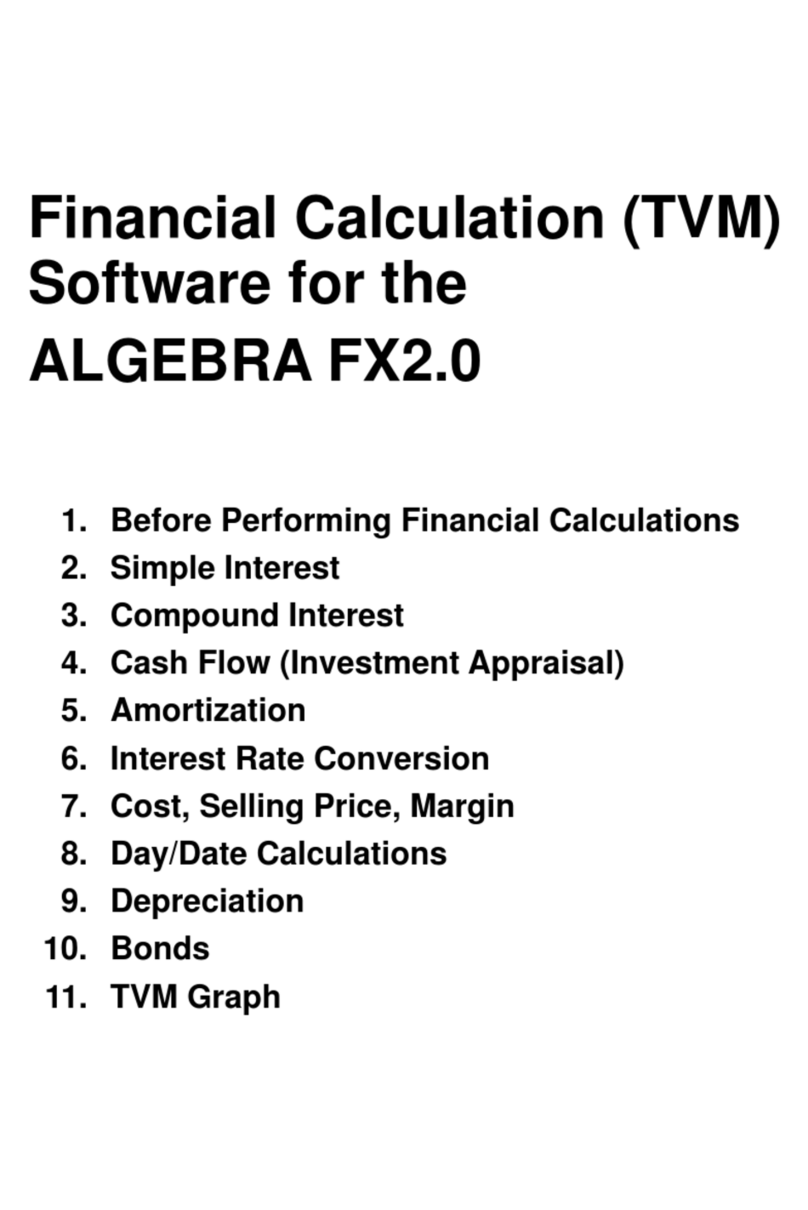 Casio ALGEBRA FX 2.0 Quick start guide Casio ALGEBRA FX 2.0 Quick start guide