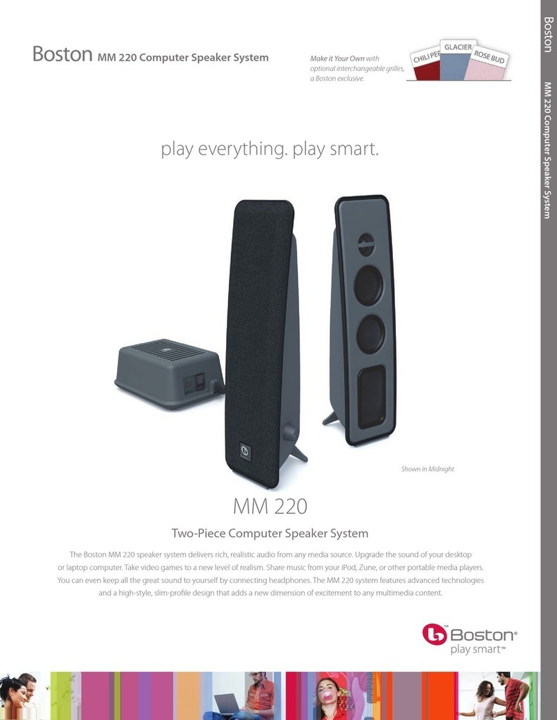 Boston Acoustics MM220 Features