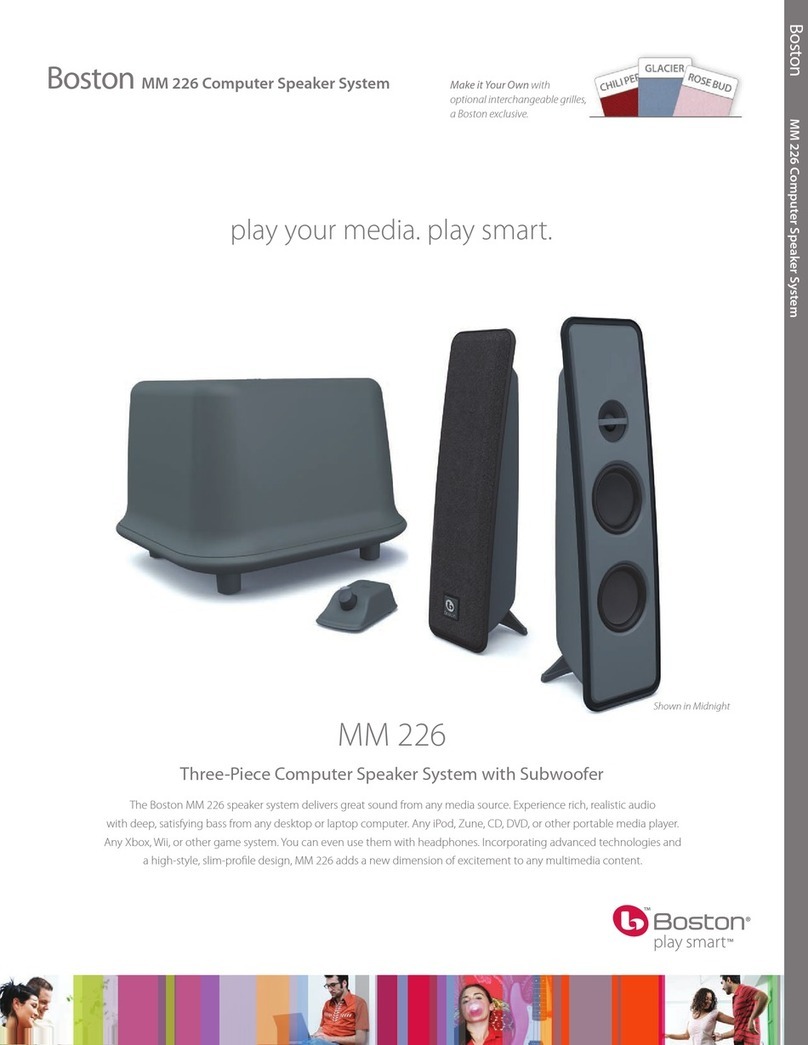 Boston Acoustics MM226 Specifications