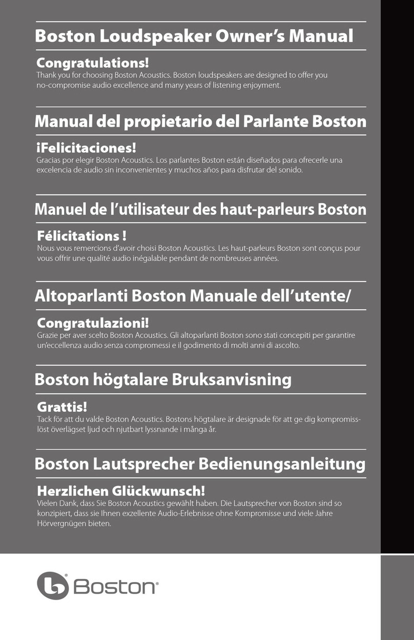 Boston Acoustics CS 23 II owner's manual