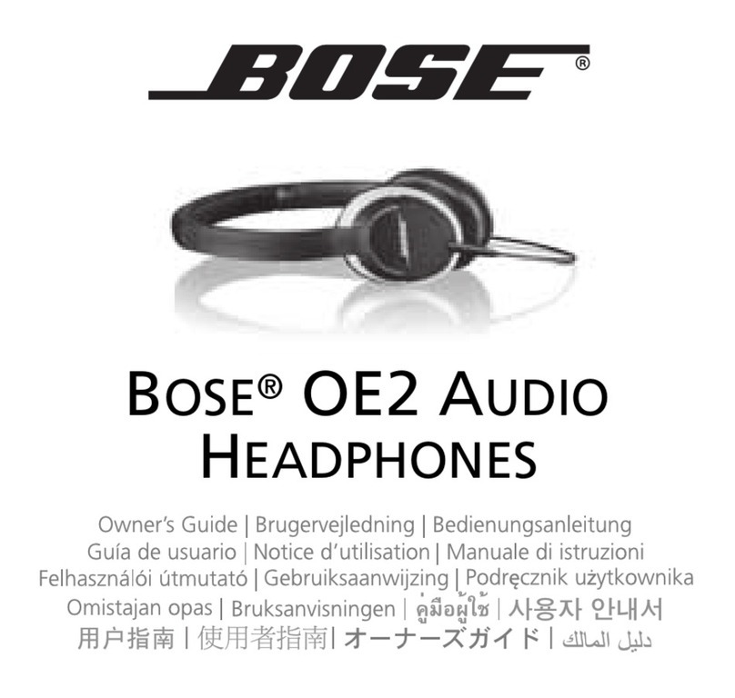 Bose OE2 User manual