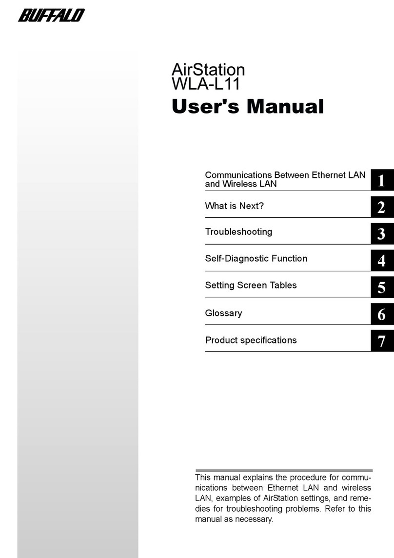 Buffalo AirStation WLA-L11G user manual