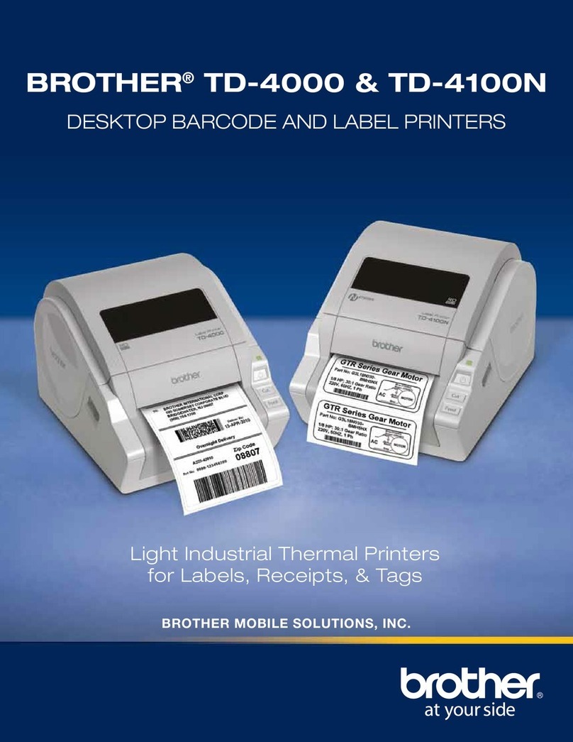 Brother TD-4100N User manual
