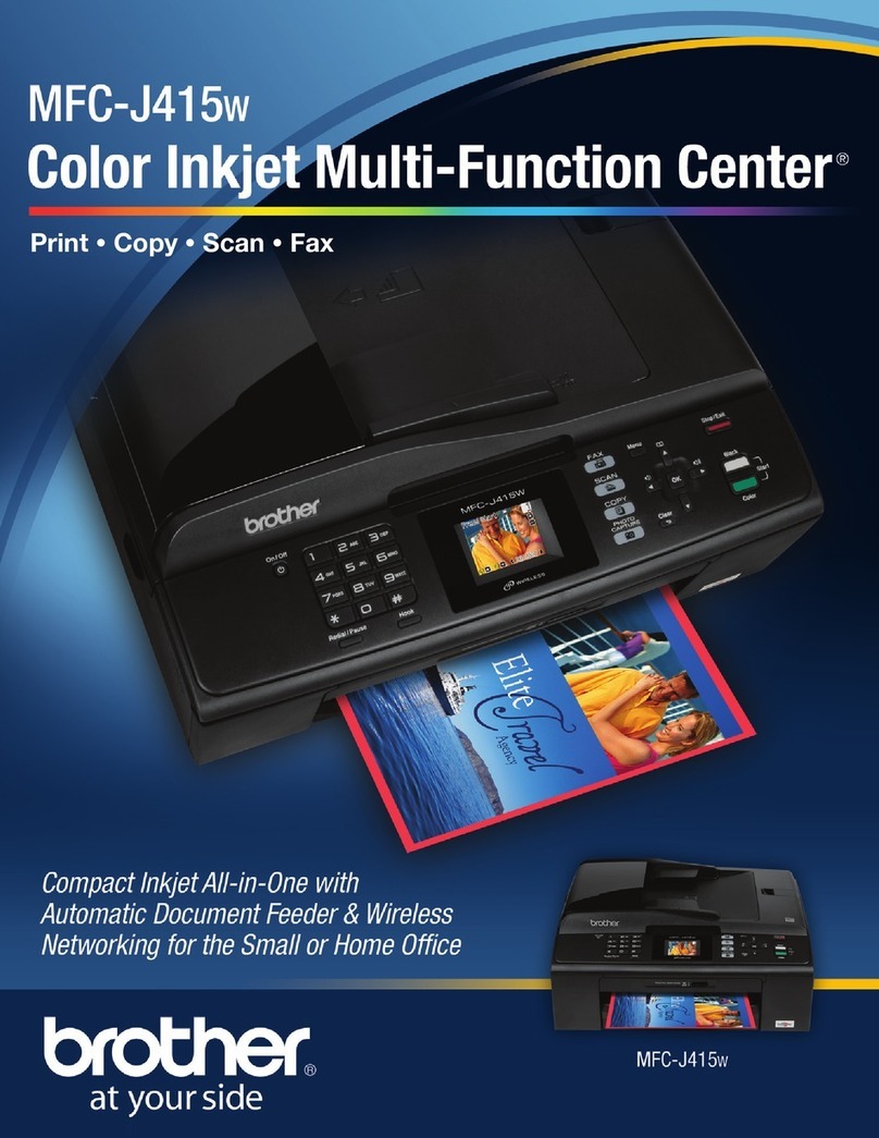 Brother MFC-J415W User manual Brother MFC-J415W User manual