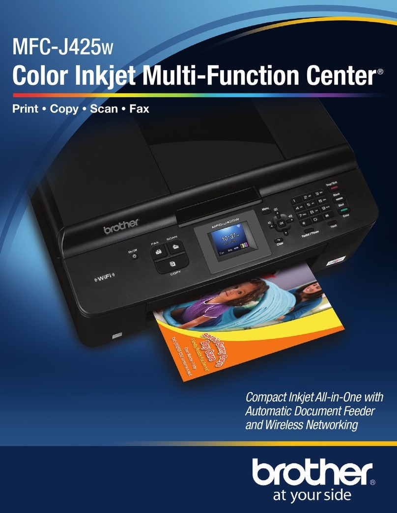 Brother MFC-J425W User manual Brother MFC-J425W User manual