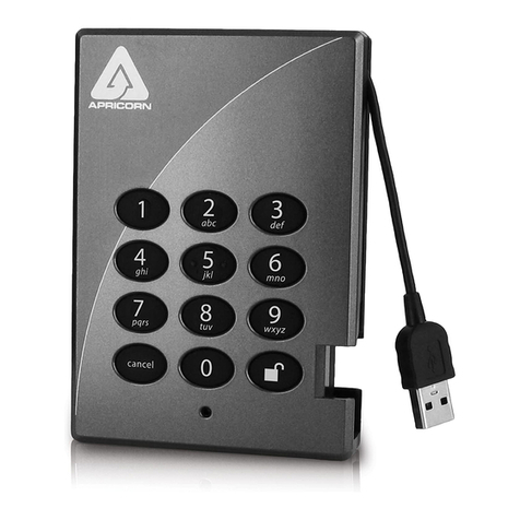 Apricorn Aegis Padlock A25-PL256 250GB User manual Apricorn Aegis Padlock A25-PL256 250GB User manual