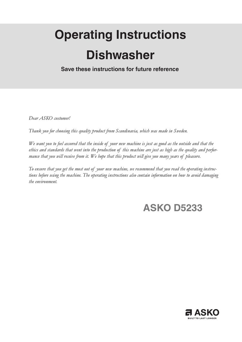 Asko D5233XXL User manual