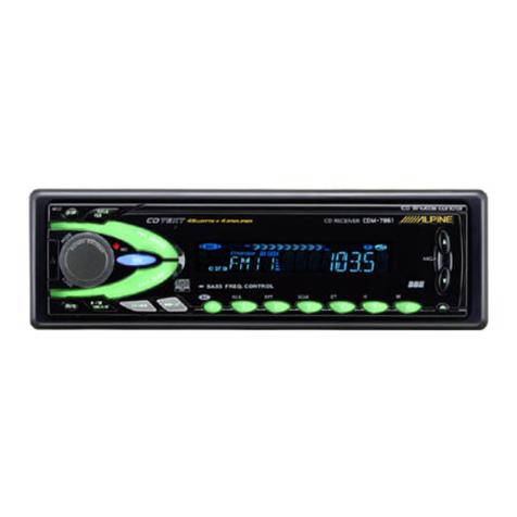 Alpine CDM-7861 owner's manual