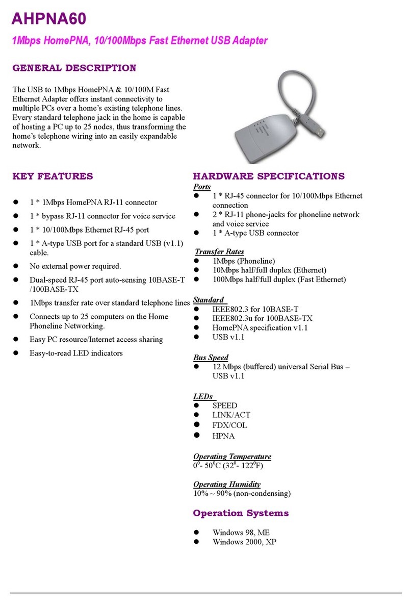 Alfa Network AHPNA60 Specifications