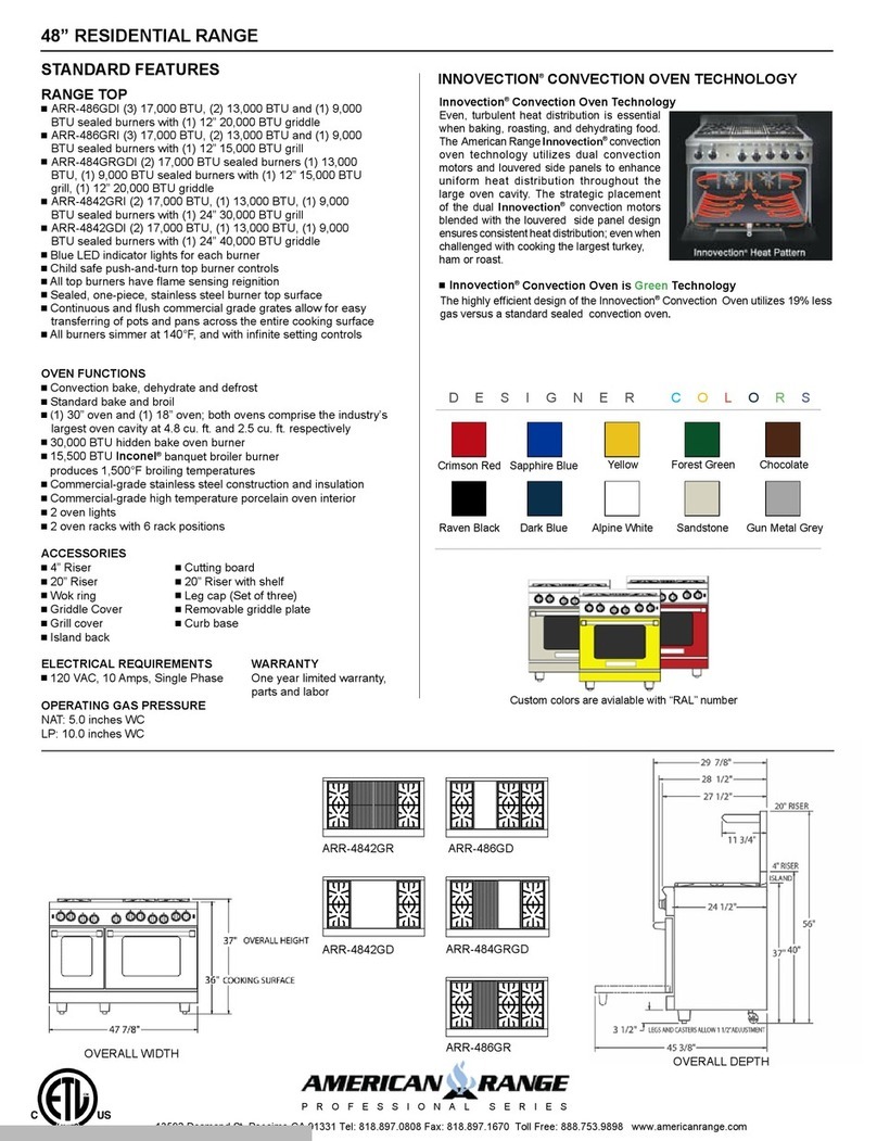 American Range ARR-4842GR Owner's manual American Range ARR-4842GR Owner's manual