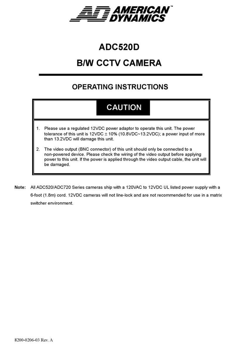 American Dynamics ADC520D User manual