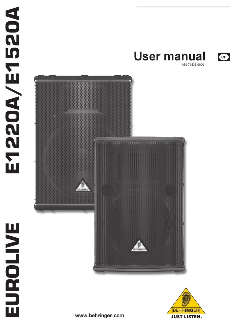 Behringer Eurolive E1220A User manual