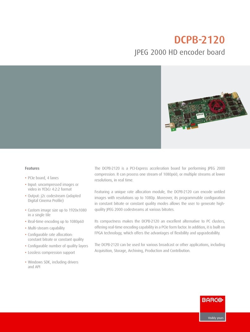 Barco DCPB-2120 User manual